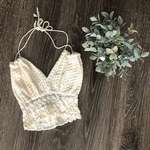 Vintage crochet festival top